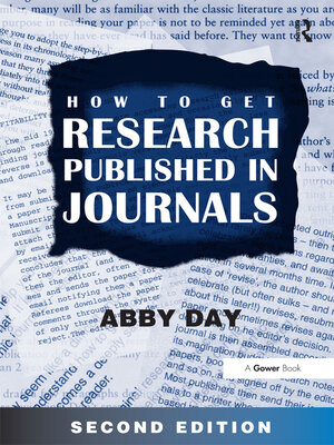 cover image of How to Get Research Published in Journals